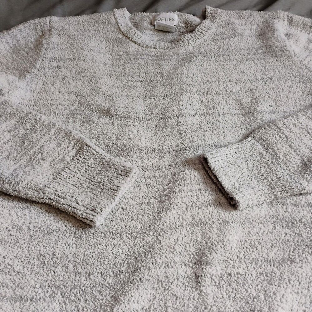 Softies Marshmallow Lounger PJ Gown S/M Heather Gray Long Sleeve Oprah's Fav - Picture 15 of 16